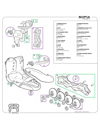 FR - SOFIA - PURPLE – Patines en línea – FR SKATES – 2