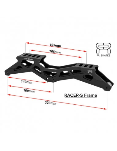 FR - RACER S 325 FRAMES - BLACK - 320mm – Spare Parts – FR SKATES – 2