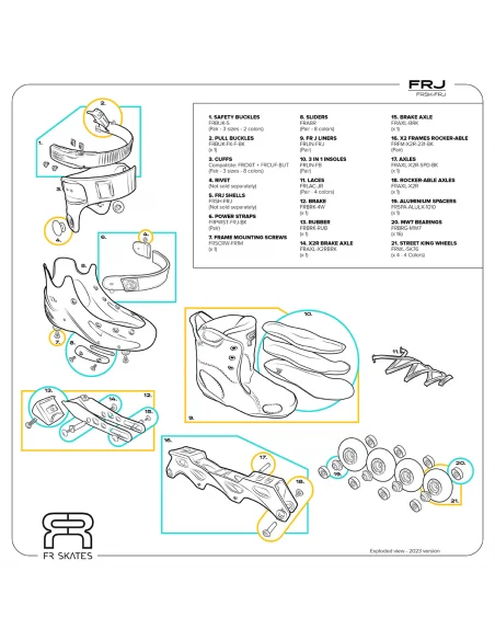 FR - FR J - WHITE / PINK – Rollers – FR SKATES – 2