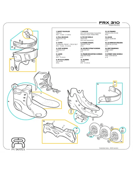 FRX 310 - ORANGE – Patines en línea – FR SKATES – 2 FRX 310 - ORANGE – Patines en línea – FR SKATES – 2