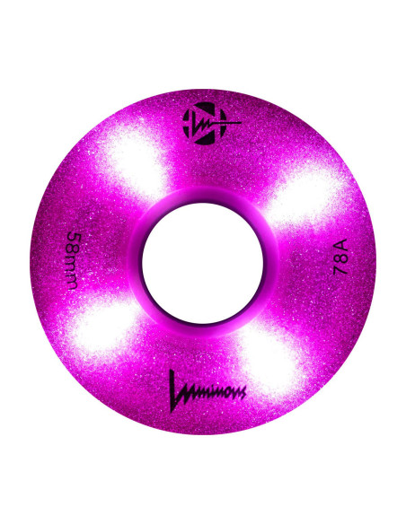 LUMINOUS - LED QUAD WHEELS - GLITTER PINK – Pièces détachées – Luminous Wheels – 2