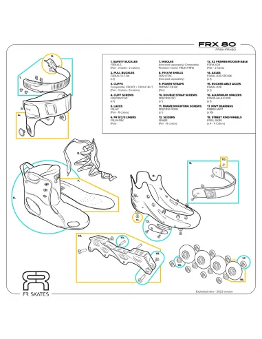 FR - FRX 80 - ORANGE – Patines en línea – FR SKATES – 2