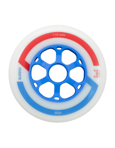 FR - SLIDERS WHEELS 90A WHITE - BLUE X6 – Repuestos y Herramientas – FR SKATES – 1 2
