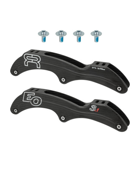 FR - EO CARBON FRAMES - 3X110 - 195/165 - CARBON - PAIR – Repuestos y Herramientas – FR SKATES – 3