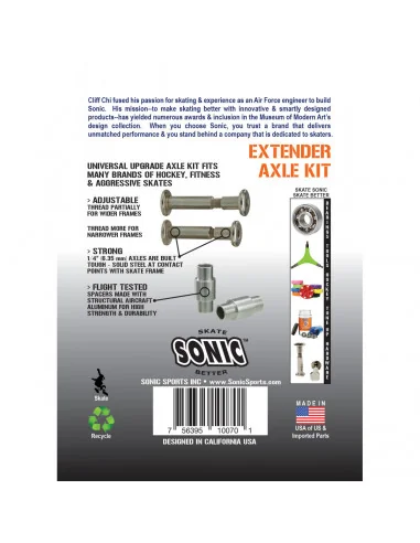 SONIC - EXTENDER AXLE KIT - x8 Pack – Pièces détachées – SONIC – 3